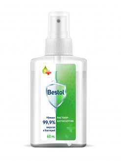 Средство дезинфицирующее (кожный антисептик) Bestol (жидкость), 0,06л