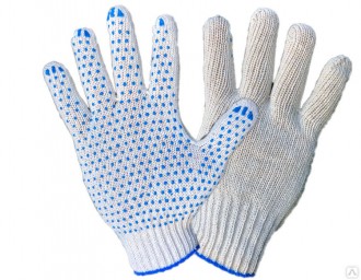 69-99903-SX_перчатки! х/б с покрытием ПВХ размер 9 (7,5 класс вязки, 4 нити, чер